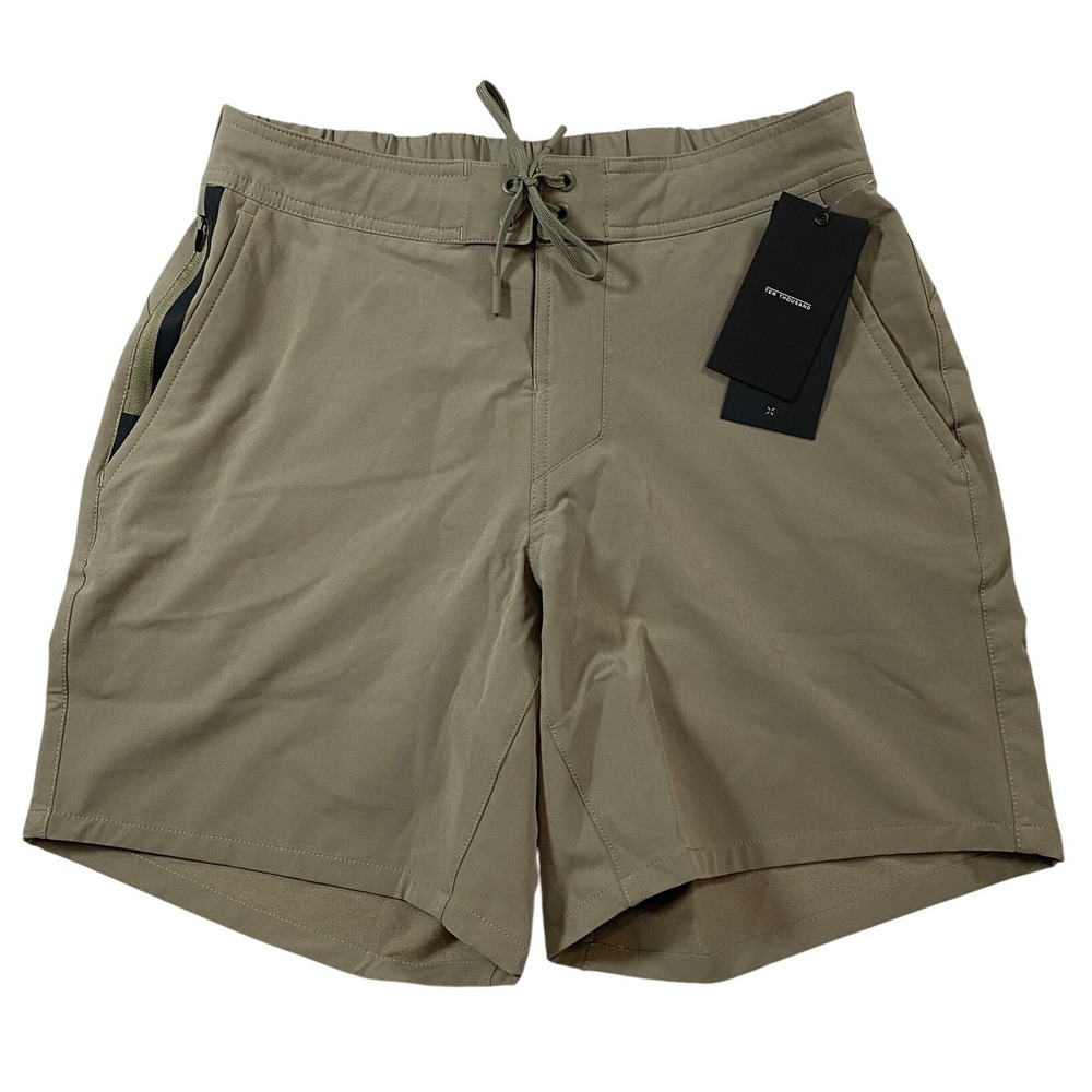 Ten Thousand Foundation Short 7" Unlined Vetiver Green Mens Small TTSH003V6 NEW